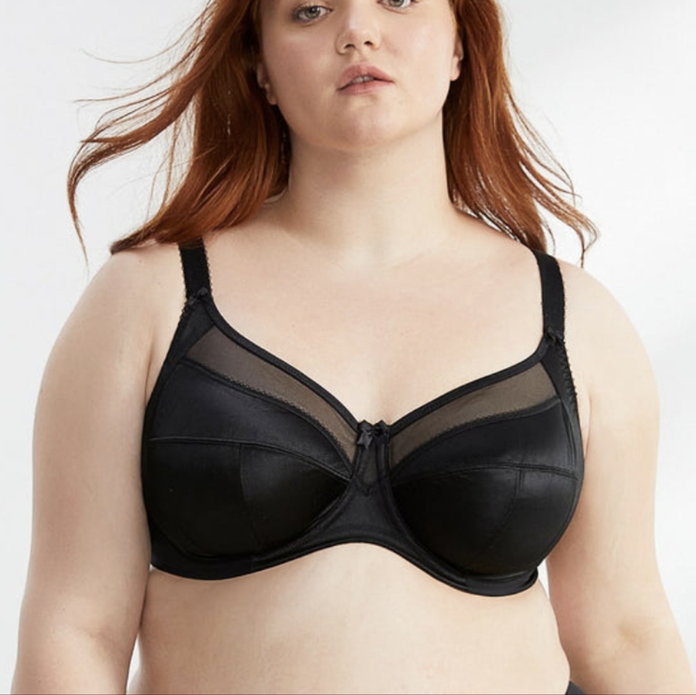 NEW Goddess Keira Wire Free Black Bra Size 44DD NWT